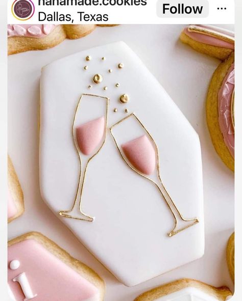 Wine Glass Cookies, Champagne Cookies, Champagne Flute Cookies, Champagne Cookie, Cheers Cookies, Pearls And Prosecco Cookies, Champagne Cookies Royal Icing, Champagne Shaped Cookies, Champagne Cookies Decorated