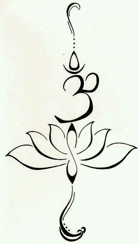 A Lotus, Symbol of New Beginnings and Strength. ◇◆◇◆◇◆◇◆◇◆◇◆◇◆◇◆◇◆◇◆◇◆◇◆◇◆◇◆◇◆◇◆◇◆◇◆◇◆◇◆◇◆◇◆◇◆ Buddism Tattoo Symbols, Buddism Tattoo Ideas, Budist Tattoo, Om Lotus Tattoo, God Mahadev, Breathe Tattoos, Breathe Symbol, Henne Tattoo, Buddhist Mantra