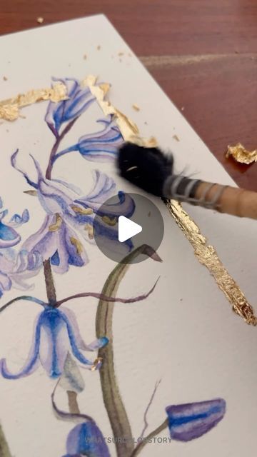 Guilding with gold to add that extra touch! 
.
.
#whatsurcolorstory #goldleafart #goldguilding #reeltoreel #goldleafpainting #floralmarch2024 #calmingart #artforyourwalls #reelkarofeelkaro #mixedmediapainting #artreels #artvideo #creativeprocess #floralwatercolor" Gold Leaf Art, Gold Leaf Painting, Mixed Media Painting, Creative Process, Art Videos, Gold Leaf, Floral Watercolor, Watercolor Painting, Watercolor Paintings