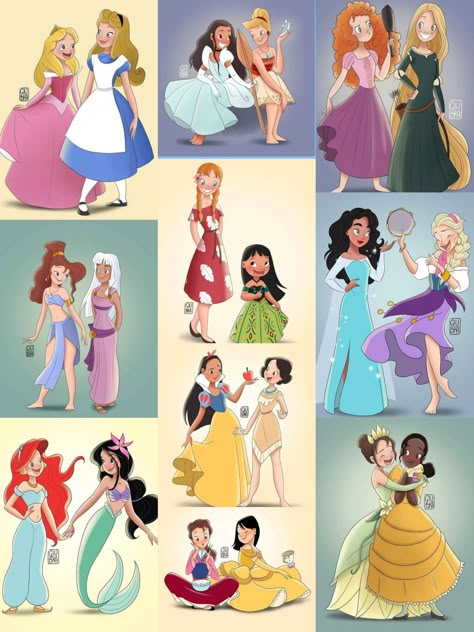 Disney Fanart Deviantart, Disney Princess Next Generation, Disney Princess As Parents, Disney Princess Crossover, Disney Princess New Look, Disney Princesses As Villians, All Disney Princesses Together, Disney Princess All Together, Disney Princess Fanart