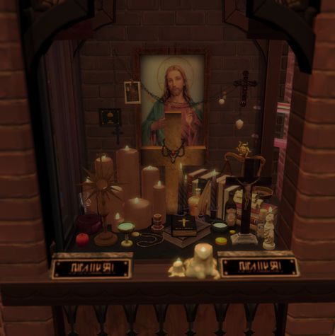 † Religious CC † Simgirlz Holy Picture Frames ✠ Simgirlz Holy Clutter Frames... Mod Wall, 4 Picture Frame, Cross Beads, Sims 4 Clutter, Sims 4 Children, Sims 4 Cc Folder, Religious Wall Decor, Wall Cross, Wedding Chapel