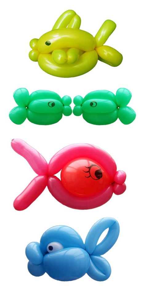 fish Fish Balloon, Balloon Tutorials, Balloon Figures, Balloon Fish, Balloons Art, Balloon Template, Deco Ballon, Balloon Creations, Fish Template