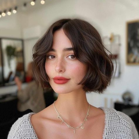 Short Wavy Haircuts, Trendy Bob Hairstyles, Wavy Bob Haircuts, Short Wavy Bob, Short Spiky Hairstyles, Wavy Haircuts, Chin Length Hair, Hair Inspiration Short, Short Wavy Hair