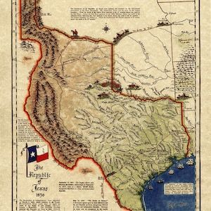 Old Map of Texas 1876 Vintage Historical Wall Map Antique Restoration Decor Style Map Texas State Map Texas Map Texas Wall Art Fine Gift - Etsy Texas Revolution, Only In Texas, Republic Of Texas, Texas Forever, Texas Gifts, Loving Texas, Texas Map, Texas Girl, History Timeline