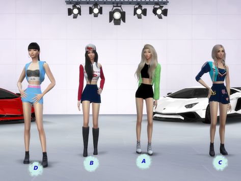 The Sims Resource - Blackpink 'Shut Down' Poses K-pop Ballerina Poses, Sims Poses, 4 Poses, Wheel Pose, Sims Community, The Sims Resource, Sims 4 Mods, Sims Resource, Sims 3