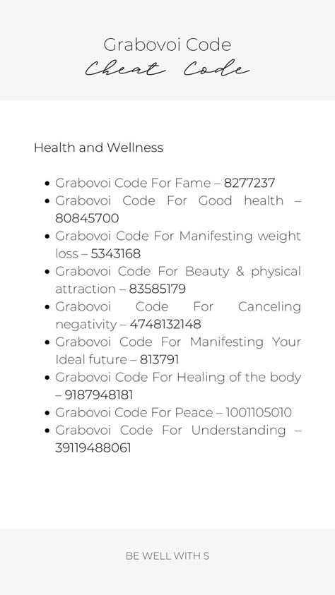 Grabovoi Codes Health, Grabovoi Codes Pass Exam, Universal Cheat Codes Grabovoi, Healing Codes For Love, Grabovoi Codes Love, Grabovoi Codes Numbers Success, Money Grabovoi Codes, Grabovoi Codes Activation, Grabovoi Codes For Beauty