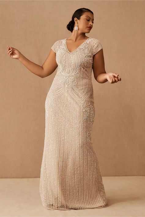 28 Affordable Wedding Dresses Under $500 That Say Wow Old Hollywood Dresses, Curvy Bride Dress, Roaring 20s Art Deco, Wedding Dresses Under 500, Beaded Bridesmaid Dress, Crystal Wedding Dresses, Furniture Craftsmanship, Informal Wedding Dresses, Mother Of Bride Dresses