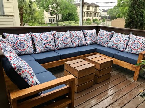 Diy Wood Outdoor Sectional, Wood Outdoor Sectional, Diy Patio Sectional Wood, Diy Outdoor Sectional Sofa Wood, Diy Deck Sectional, Garden Couch Outdoor Sofa, U Shaped Outdoor Sectional, Diy Porch Sectional, Sectional Outdoor Sofa