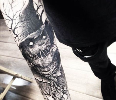 Fredao Oliveira Scarecrow Tattoo, Creepy Scarecrow, Horror Tattoo Ideas, Horror Tattoos, Themed Tattoos, Tattooed Men, Pumpkin Tattoo, Clown Tattoo, New Tattoo Designs