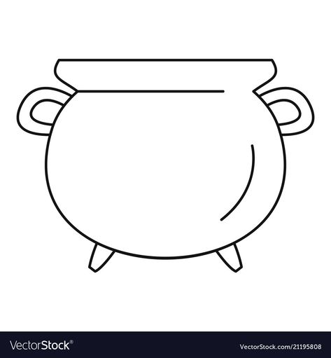 Cauldron Craft Preschool, Cauldron Coloring Page, Cauldron Template Printable, Cauldron Outline, Cauldron Template, Cauldron Printable, Cauldron Drawing, Cauldron Clipart, Halloween Outline