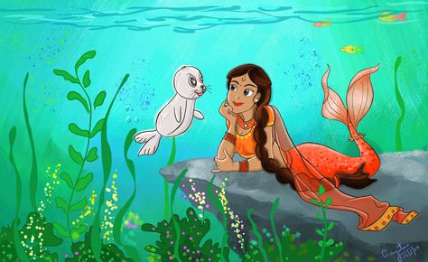 Indian Mermaid, Kilala Princess, Mermaids And Mermen, Sofia The First, Dance Teams, South Asian, Kingdom Hearts, Indian Art, Southeast Asia