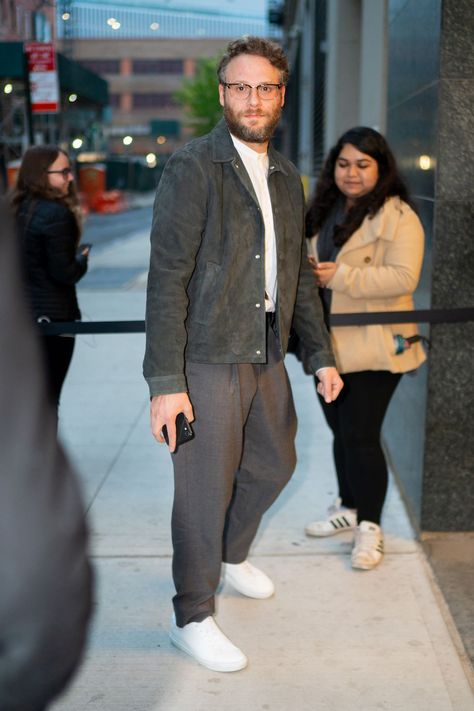 seth rogen Seth Rogan Fashion, Seth Rogan Outfits, Seth Rogen Outfits, Seth Rogan Style, Seth Rogen Style, Plus Size Men Fashion, Plus Size Men Outfits, Electric Blue Suit, Seth Rogan