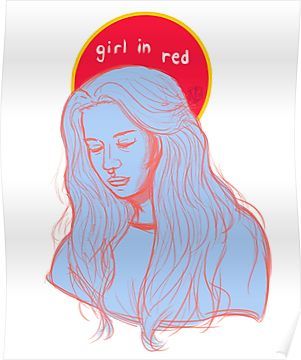 Girl In Red Poster, Red Poster, Arte Grunge, Girl In Red, Red Decor, Photo Wall Collage, Red Walls, Room Posters, Portrait Girl