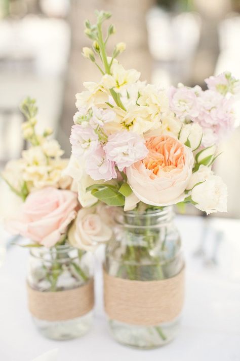 Wedding Jars, Mason Jar Wedding, Mason Jar Centerpieces, Deco Floral, Event Styling, Country Wedding, Wedding Centerpieces, Color Palettes, Mason Jar