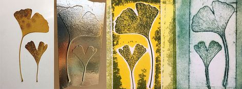 Printing Plates from Aluminium Tape - The Curious Printmaker Collagraph Printmaking, Gelli Printing Art, Blind Embossing, Gelli Plate Art, Elegant Plates, Mono Print, Just Ink, Relief Printing, Embossed Printing