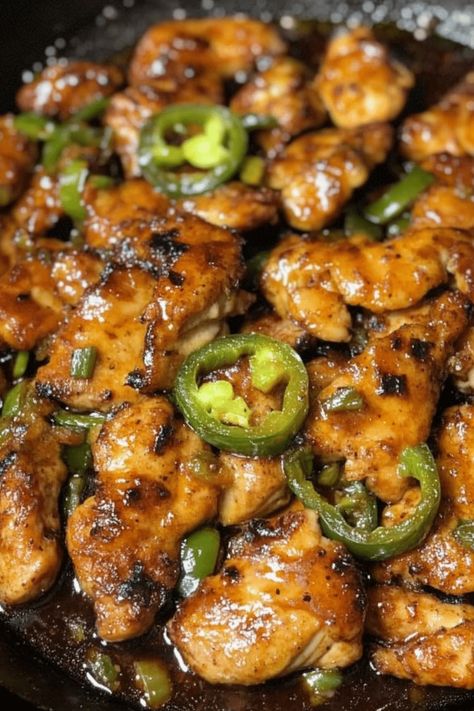 Jalapeno Honey Chicken, Low Carb Jalapeño Popper Chicken Bake, Asian Jalapeño Chicken, Dishes With Jalapenos, Jalepeno Chicken Chinese, Jalapeño Pepper Chicken, Jalapeño Lime Chicken, Honey Jalapeno Chicken, Dinner Recipes With Jalapenos