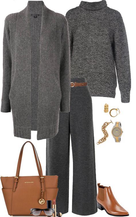 Gray Pants Outfit For Work, Minimalist Wardrobe Women, Late Fall Outfits, Grey Pants Outfit, Casual Dinner Outfits, Outfits For Church, Dinner Outfit Casual, New Neutrals, Season Outfits