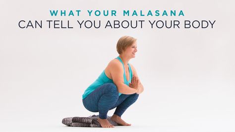 Malasana—also referred to as garland pose, or a deep squat is much easier for some than for others. Yoga Pose Benefits, Malasana Pose, Benefits Of Squats, Garland Pose, Yoga Anatomy, Deep Squat, Squat Workout, Yoga Moves, Yoga Help