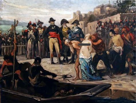 French Revolution Painting, Torture Methods, Creepy Stuff, Catholic Priest, Scary Places, French Revolution, Napoleonic Wars, Historical Events, History Facts