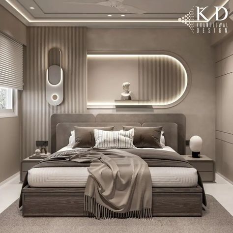 Wardrobe Grove Design, Unique Bed Designs Master Bedrooms, Bedback Designs Modern, Bedback Designs, Royal Bedroom Design, Bed Back Design, Unique Bedroom Design, Stylish Bedroom Design, Sophisticated Bedroom