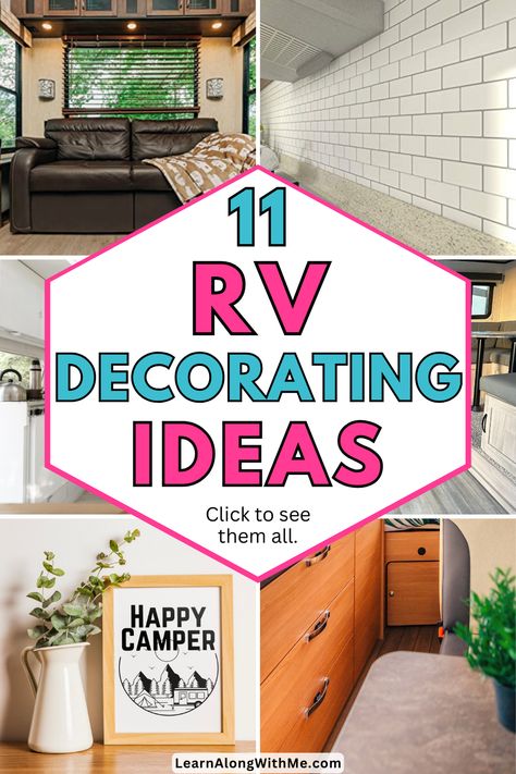 Does your RV look to bland for you? Check out these RV decorating ideas on ways that you can add your own decorative touch to the decor of your camper.  Are all these RV decor ideas going to suit you? No. But they'll help inspire you to see what kind of changes are possible.   Check them out and put these RV decorating ideas to good use this weekend. Rv Artwork, Rv Decor Ideas, Rv Decorating Ideas Rv Interior, Rv Decorating Ideas, Rv Dinette, Decorating Your Rv, Rv Decorating, Travel Trailer Decor, Grand Design Rv