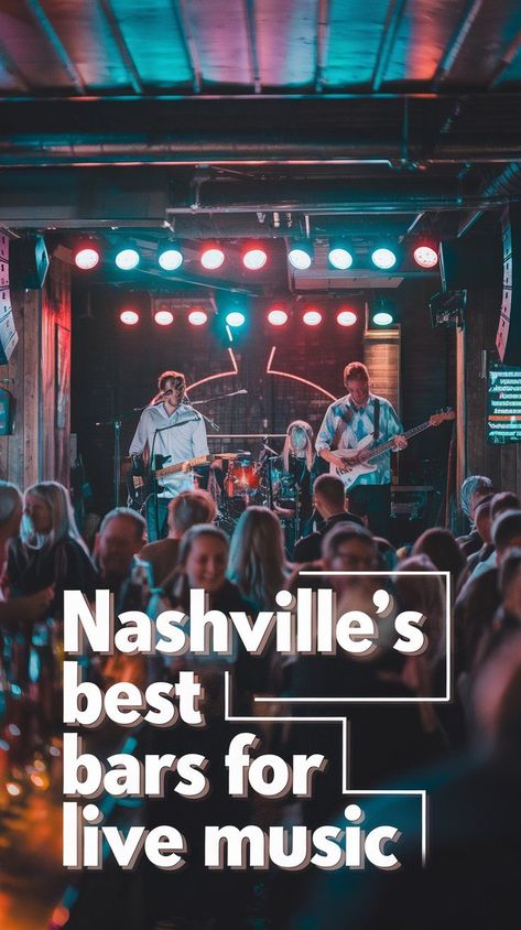 Searching for live music in Nashville? 🎤 These bars are legendary for their unforgettable performances. From up-and-coming artists to seasoned musicians, you’ll find authentic sounds and electric energy in every corner. Don’t miss these iconic venues—check out our guide now! Nashville Bars, Electric Energy, Nashville Trip, Best Bars, Music Venue, Rooftop Bar, Cool Bars, Plan Your Trip, Where To Go