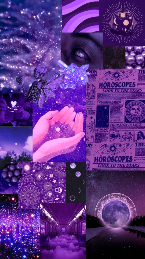 #purple #astrology #purpleastrology #purpleaesthetic #aesthetic #astrologyaesthetic Purple Astrology Aesthetic, Astrology Aesthetic, Music Aesthetic, Purple Aesthetic, Astrology, Collage, Purple