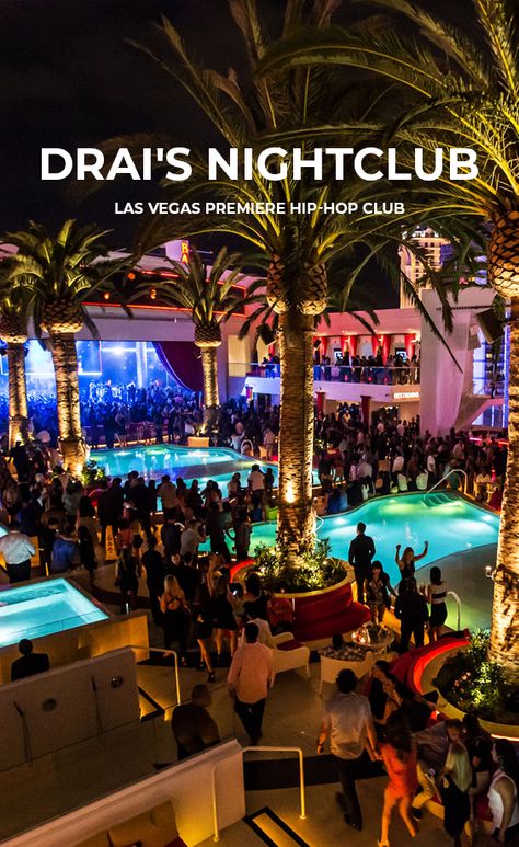 In this guide we go over Drai's Las Vegas Nightclub. Get on the guest list, get bottle service, and find out the dress code Best Clubs In Vegas, Drais Nightclub, Clubs Nightclub, Vegas Night Club, Birthday In Las Vegas, Vegas Nightclub, Las Vegas Trip Planning, Night Pool Party, Las Vegas Pool