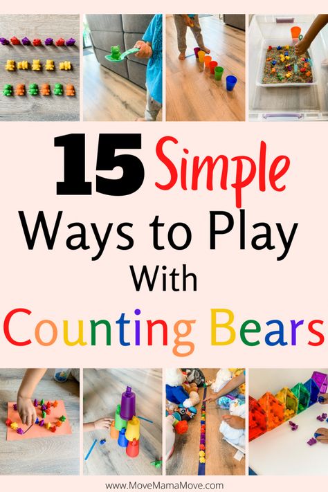 Preschool Bears, Counting For Toddlers, Bears Preschool, Counting Bears, Counting Activities Preschool, Entertaining Kids, Teaching Counting, Counting Activities, Preschool Lessons