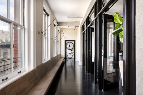 Entrance Idea, Luxury New York, Soho Apartment, Vintage Inspired Bathroom, Nyc Loft, Hallway Entrance, Soho Loft, Ryan Homes, New York Loft