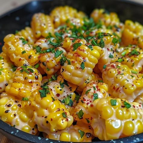 Honey Butter Skillet Corn Honey Butter Skillet Corn, Skillet Corn, Meatball Casserole, Buttered Corn, Corn Dip, Corn Recipes, Corn On The Cob, Frozen Corn, Honey Butter