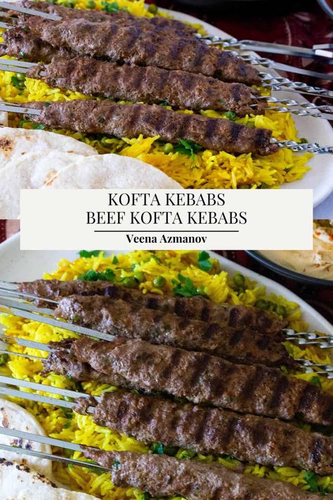 Try these kofta kebabs if you're looking for a flavorful and impressive dish to serve at your next gathering. These Middle Eastern ground beef skewers are easy to make and always a crowd-pleaser. Follow our video and a step-by-step guide to making perfectly seasoned and juicy beef kebabs that will leave a lasting impression on your guests. Ground Beef Skewers, Beef Kofta Recipe, Kebab Recipes Beef, Beef Kebabs, Kofta Recipe, Kebabs On The Grill, Beef Kabobs, Beef Skewers, Kebab Recipes