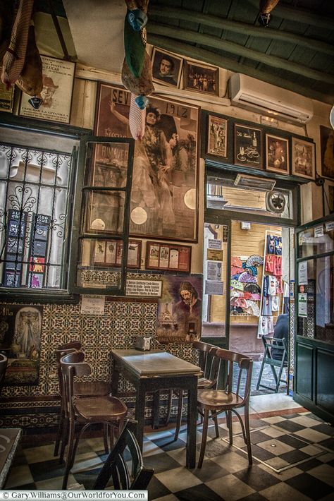 16 Ways to Tempt your Senses in Seville, Spain - Our World for You Spain Restaurant, Alcazar Seville, Mediterranean Restaurant, Moorish Architecture, Spain Aesthetic, Clothing Store Interior, Gothic Cathedrals, Southern Spain, Tapas Bar