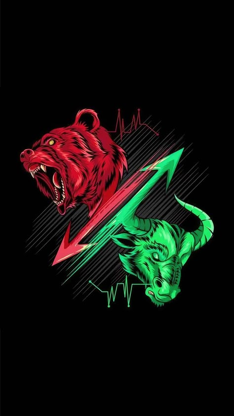 Bulls and Bears iPhone Wallpaper 4K - iPhone Wallpapers : iPhone Wallpapers Bullish And Bearish Logo, Bear Vs Bull, Bear Logo Design, الشموع اليابانية, Bulls Wallpaper, Candle Stick Patterns, Money Wallpaper Iphone, Iphone Wallpaper Hd, Amoled Wallpapers