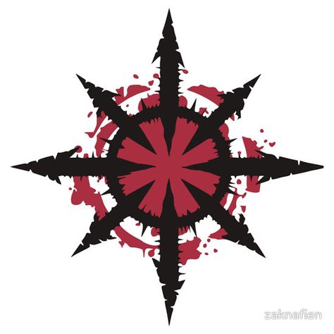 Bloody Star of Chaos Warhammer Chaos Symbol, Cool Triangle Designs, Star Of Chaos, Chaos Star Symbol, Chaos Logo Design, Warhammer Symbols, Chaos Tattoo Symbol, Cool Symbols Design, Fantasy Symbols