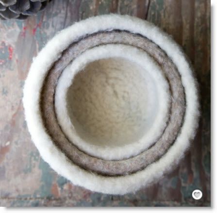 Felted Knit Nesting Bowls – Felting Crochet Felted Bowl, Felt Bowl, Felted Nest, Tovad Ull, Felted Basket, Felted Bowls, Felted Crochet, Monthly Crafts, Knit Basket