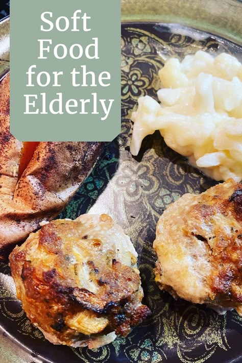 Foods For Elderly Soft, Frozen Meals For Elderly, Good Food For Elderly, Elderly Menu Ideas, Soft Food For Elderly People With No Teeth, Soft Food Recipes After Tonsil Surgery, Food For Elderly With No Teeth, Soft Meals For Elderly Food Ideas, Soft Foods For Seniors