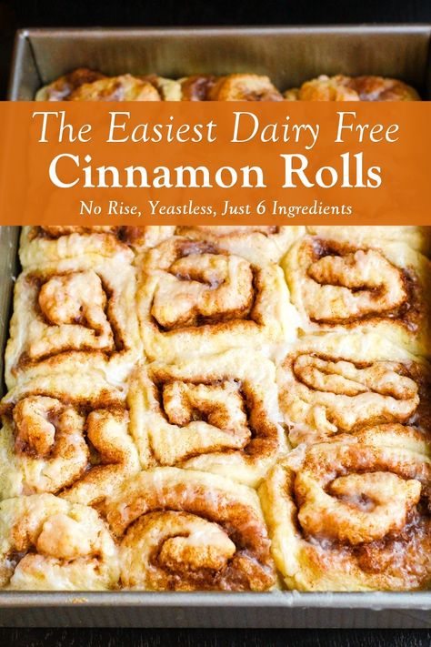 No Rise Dairy-Free Cinnamon Rolls Recipe (Yeastless  Eggless) Blueberry Drop Biscuits, Dairy Free Cinnamon Rolls, Biscuit Cinnamon Rolls, Drop Biscuits Recipe, Beer Bread Recipe, Dairy Free Snacks, Soy Free Recipes, Drop Biscuits, Egg Free Recipes