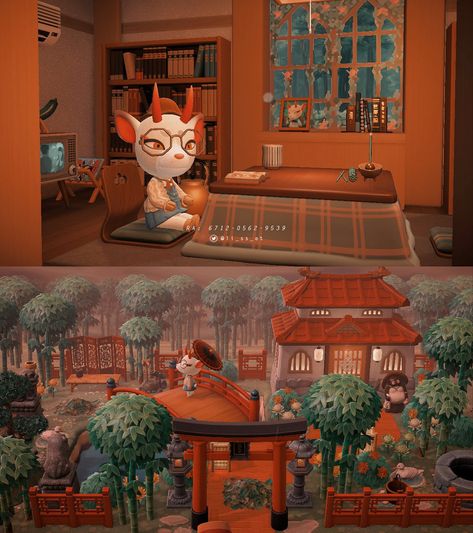 Shino Animal Crossing House Ideas, Shino Hhp Acnh, Acnh Shino House Ideas, Shino Acnh House, Shino House Ideas Acnh, Shino Acnh Happy Home Paradise, Acnh Villager Home Ideas, Animal Crossing Shino House, Acnh Shino House Interior