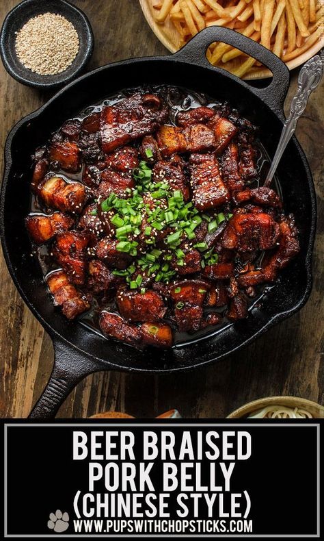 Beer Braised Pork, Chicken Skewer Recipe, Braised Pork Belly, Pork Belly Recipes, Mapo Tofu, Skewer Recipes, Braised Pork, Bbq Pork, Pork Dishes