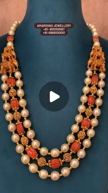 Corals And Pearls Jewellery, Amarsons Jewellery, Coral Jewellery, Door Steps, Polki Jewellery, Coral Jewelry, Place Your Order, Sea Pearls, South Seas