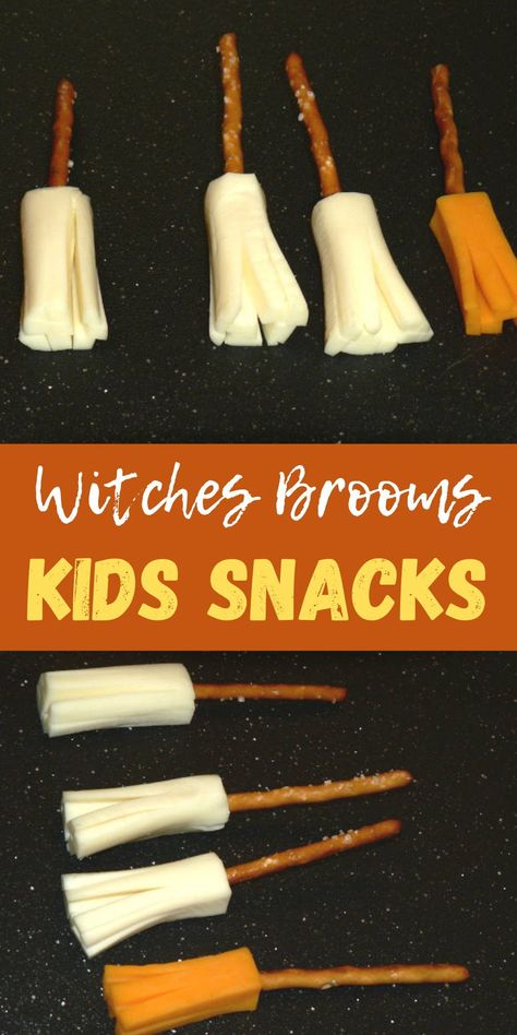 Halloween Preschool Snack Ideas, Kids Healthy Halloween Snacks, Halloween Food For Party Healthy, Halloween Themes Food, Halloween Snacks To Make With Kids, Kids Halloween Movie Night Snacks, Last Minute Halloween Party Food, Hollowed Snack Ideas, Halloween Snacks Easy To Make