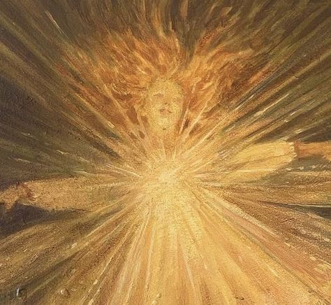 Magical Oil Painting, Gold Paint Aesthetic, Sun Fairy Aesthetic, How To Color Gold, Army Dreamers Aesthetic, Star Art Aesthetic, Sun Art Painting, Apollo's Cabin, Paintings With Gold