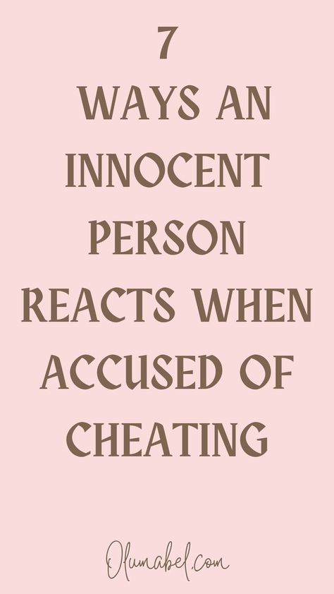 How does an innocent person react when accused of cheating? Even if you didn’t do it, being accused of cheating can be very traumatizing. Unfortunately, many people find themselves in this situation countless times. Accusation Quotes, Prayers For Men, Accused Of Cheating, Cheating Men, Innocent Person, Making A Relationship Work, Feeling Betrayed, Cheating Quotes, Cheating Husband