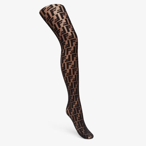 Black nylon stockings - TIGHTS | Fendi Fendi Tights, Fendi Logo Design, Fendi Store, Satin Noir, Leather Biker Boots, Bleach Tie Dye, Fendi Logo, Stocking Tights, Nylon Stockings