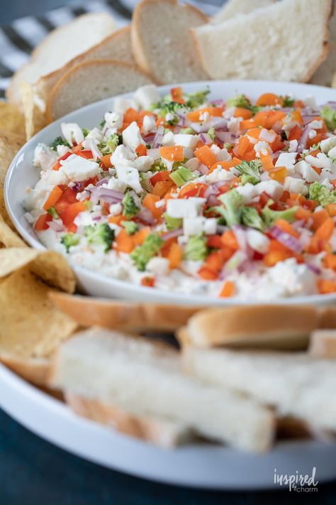 Veggie Pizza Dip - a delicious and easy appetizer recipe #veggiepizza #dip #appetizer #recipe #veggies #appetizerdish #vegetables #snack Veggie Pizza Dip, Pizza Dip Appetizers, Veggie Pizza Recipe, Cream Cheese Recipes Dip, Cream Cheese Appetizer, Vegetable Dips, Pizza Dip, Delicious Dips Recipes, Easter Appetizers