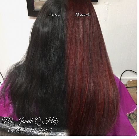 Black red Before and after Hair color magicred2015 Black To Red Hair Before And After, Reddish Black Hair, Black To Red Hair, Before And After Hair Color, Before And After Hair, Black Red Hair, Red Dye, Red Hair Color, Red Hair