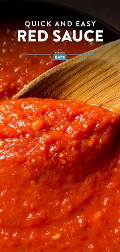 Easy Red Sauce, Red Sauce Pasta Recipe, Easy Healthy Pasta Recipes, Vegetable Pasta Recipes, Red Sauce Recipe, Red Pasta, Red Sauce Pasta, Quick Pasta, Sauce Pasta