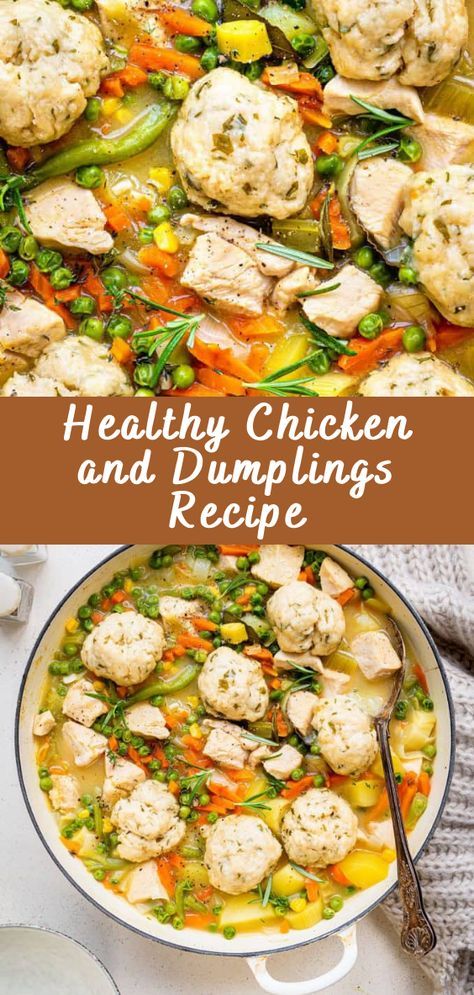 <p>Healthy Chicken and Dumplings Recipe: A Comforting and Nutritious Delight Introduction In the world of comfort food, few dishes evoke nostalgia and warmth quite like chicken and dumplings. This timeless classic, cherished by generations, has been reimagined into a healthier version that retains all the flavor and comfort. In this article, we will explore how […]</p> <p>The post <a rel="nofollow" href="https://cheffrecipes.com/healthy-chicken-and-dumplings-recipe/">Healthy Chicken and... Healthy Chicken And Dumplings, Chicken Dumplings Recipe, Chicken And Dumplings Recipe, Dumplings For Soup, Dumplings Recipe, Like Chicken, Dumpling Recipe, Healthy Comfort Food, Heart Healthy Recipes