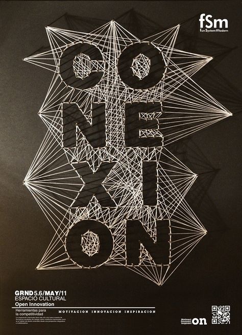 Open Innovation فن الرسم بالمسامير, Poster Grafico, Inspiration Typographie, Cnc Furniture, Graphisches Design, Church Stage Design, 타이포그래피 포스터 디자인, String Art Patterns, Typography Love